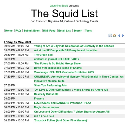 The Squid List Moves Into The Cloud & Now Has Its Own Domain Name