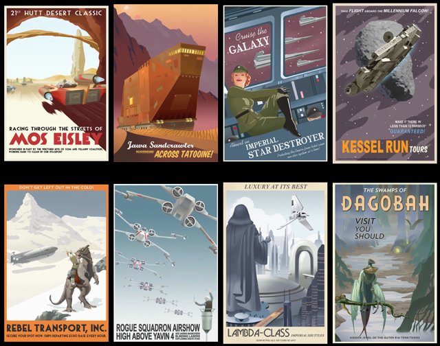 Vintage Star Wars Travel Posters
