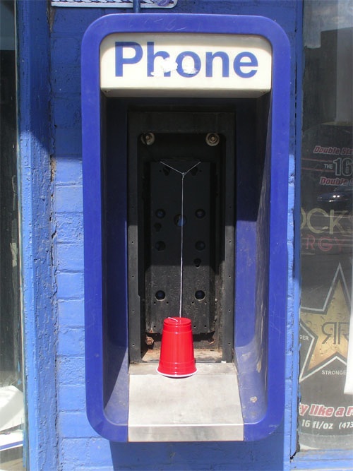 String Can Phone Booth