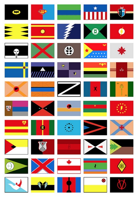 superheroe-flags