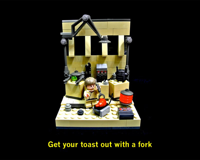 Get your toast out with a fork