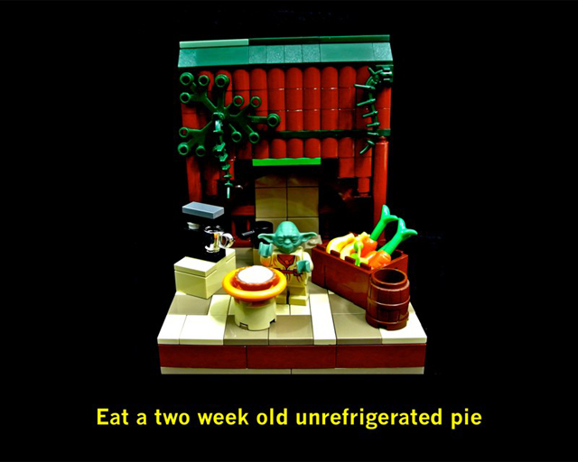 Eat a two week old unrefrigerated pie
