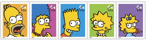 The Simpsons Postage Stamps