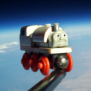 A Toy Train in Space by Ron Fugelseth