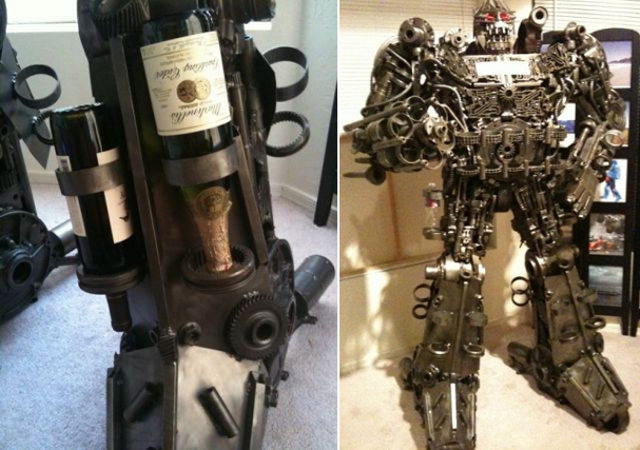 Transformer Wine Rack