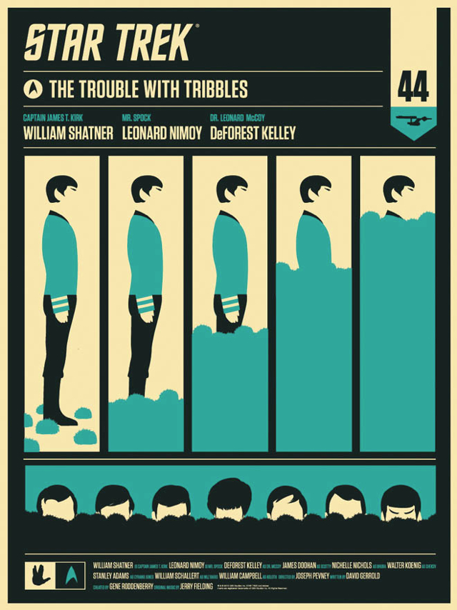 Star Trek The Trouble With Tribbles Posters By Olly Moss