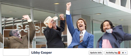 Anchorman Facebook Cover by Libby Cooper