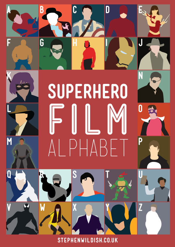Superhero Film Alphabet