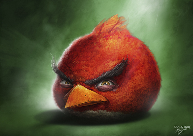 Angry Birds Artists Series Illustrations by Sam Spratt