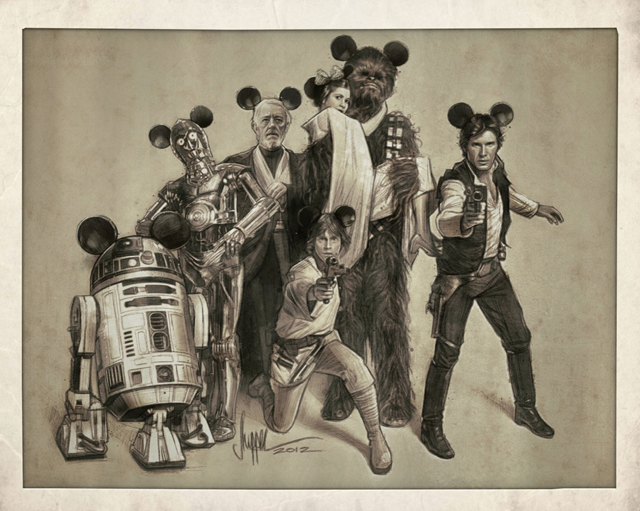 The Gang's All Here - Star Wars / Disney Variant by Paul Shipper