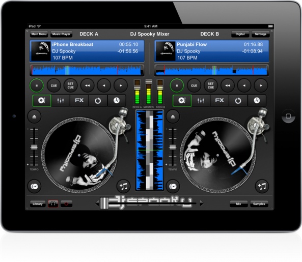 DJ Spooky Mixer, A DJing App by DJ Spooky