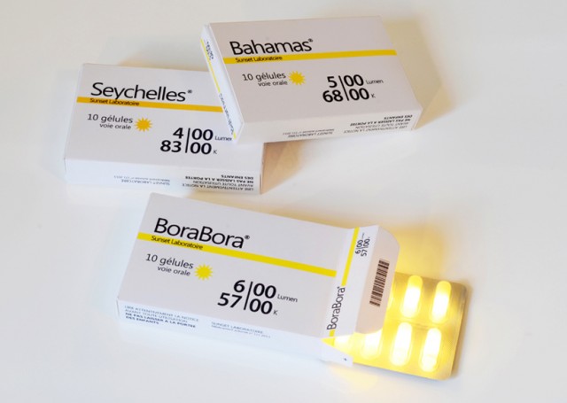 BoraBora, sunlight in pill form by Vaulot&Dyevre