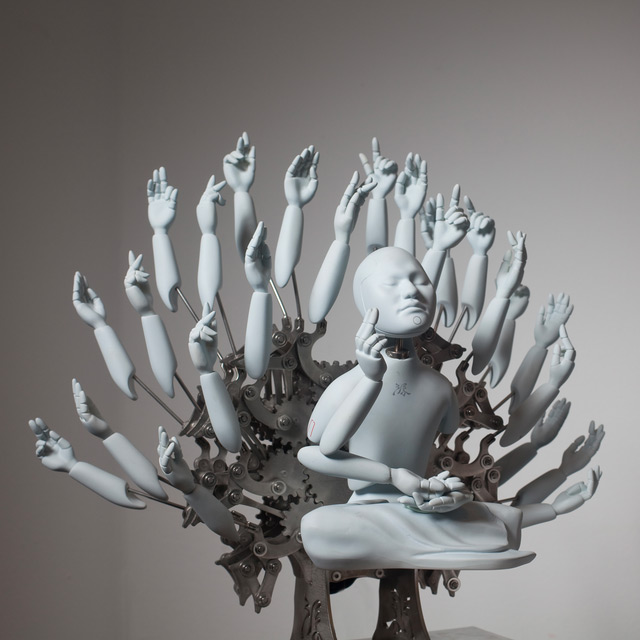 Meditating Mechanical Sculptures by Ziwon Wang