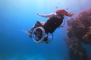 Underwater wheelchair by Susan Austin