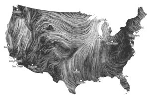 Wind Map by Fernanda Viegas and Martin Wattenberg