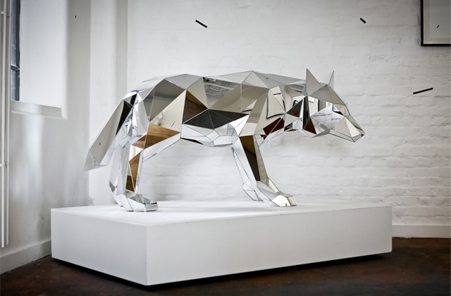 Mirrored Animal Sculptures by Arran Gregory