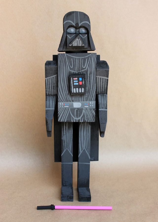 Wooden Star Wars Action Figures by Amanda Visell