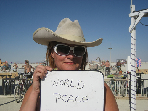 World Peace at Burning Man 2006