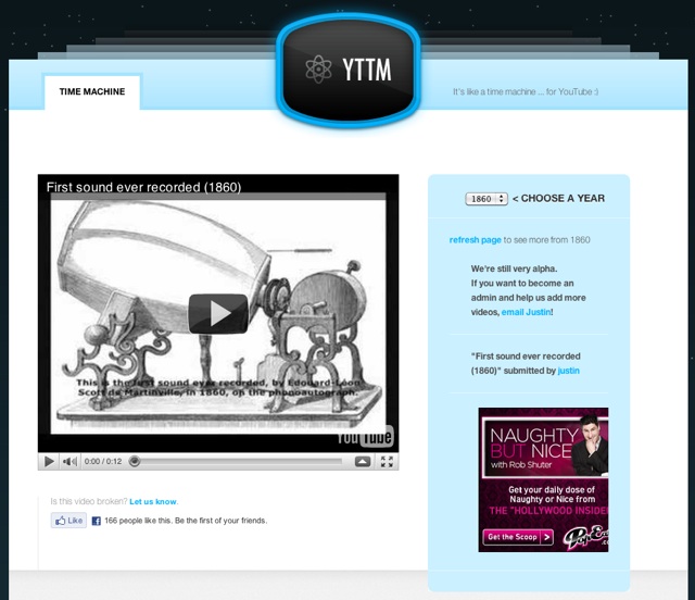 YouTube Time Machine